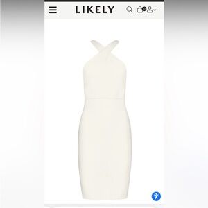 Likely Carolyn Dress Size 6 Ivory White EUC